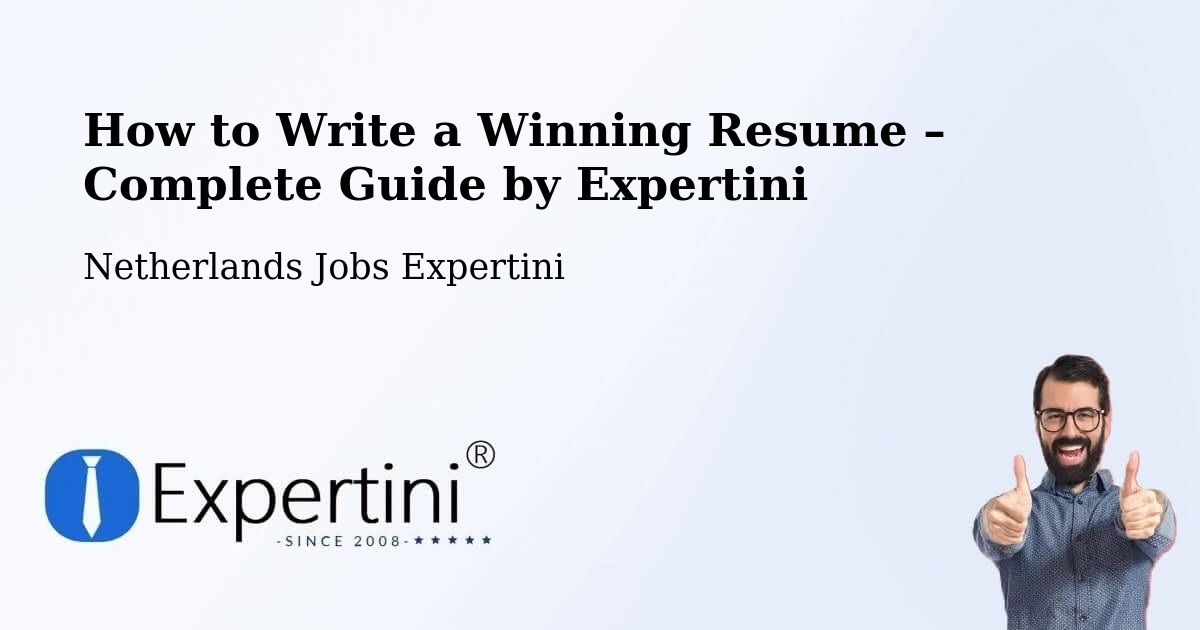 Resume Writing Guide for Job Seekers – De Rijp - De Rijp, Netherlands Jobs Expertini